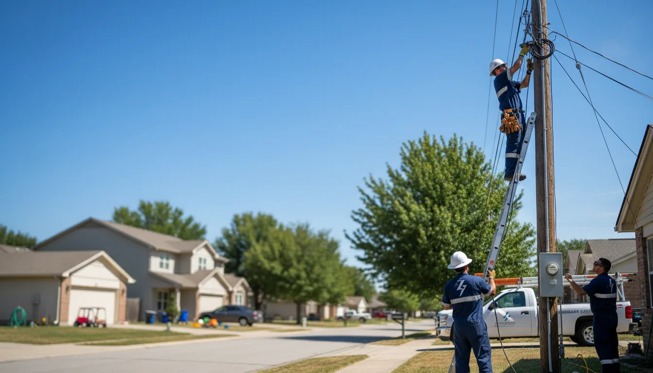 Residential electrician providing installation services in Irving, IL